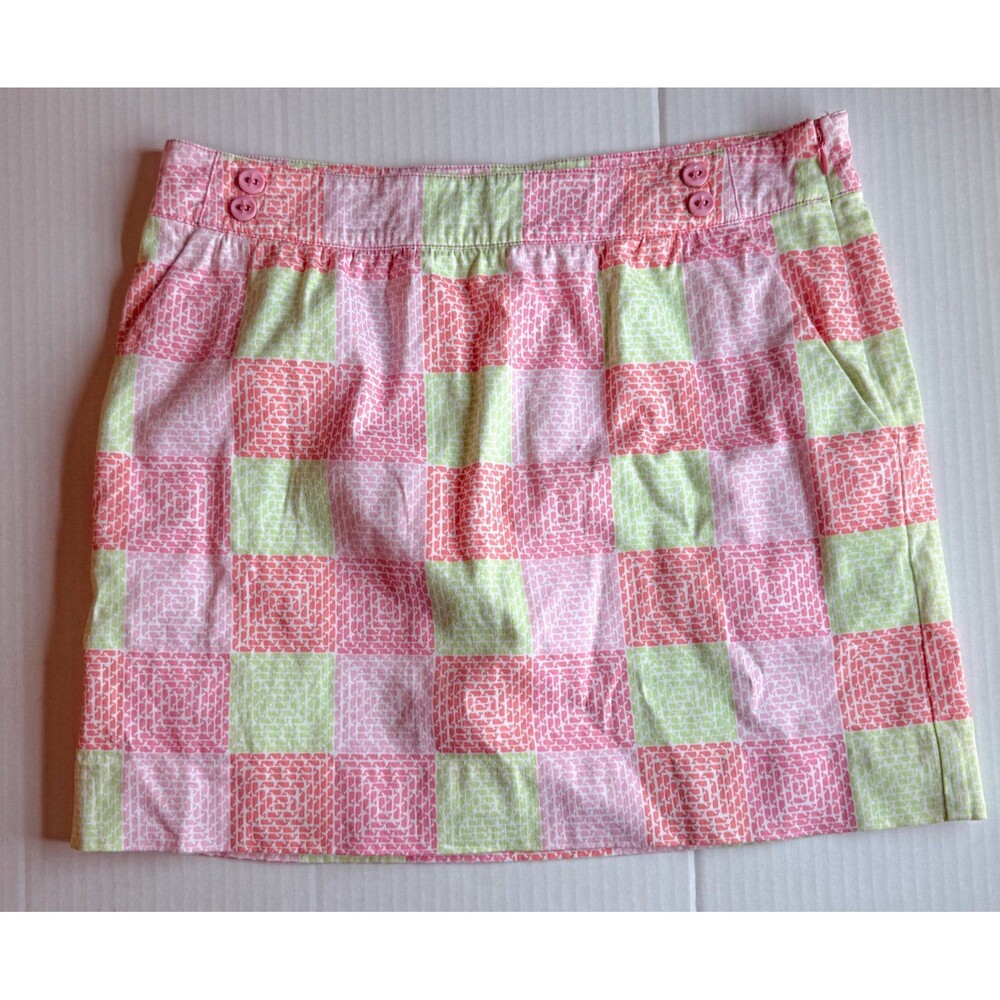 Vineyard Vines Patchwork Whale Print Skirt Size 8